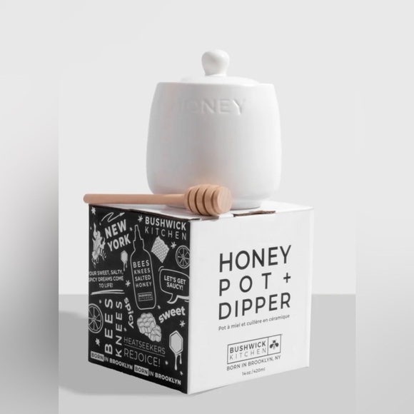 Bushwick Kitchen Honey Pot & Dipper - Brand New!! - Picture 2 of 3